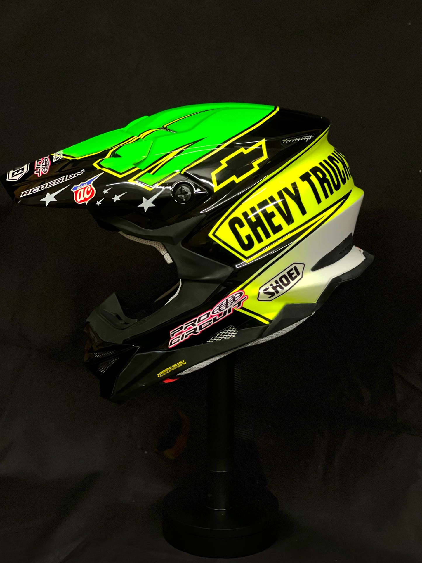 SHOEI VFX WR green/yellow fluo